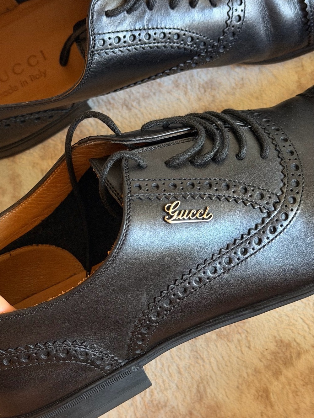 233519 Original Gucci Derby Shoes